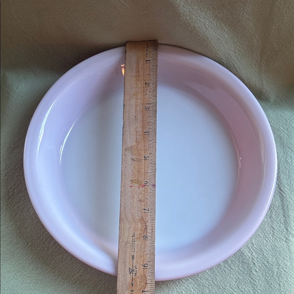 💕Pyrex pink pie dish pie plate shiny pretty 💕Dish EUC - Picture 5 of 7